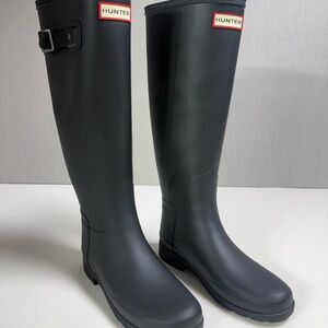 Hunter Refined Slim Black Waterproof Boots